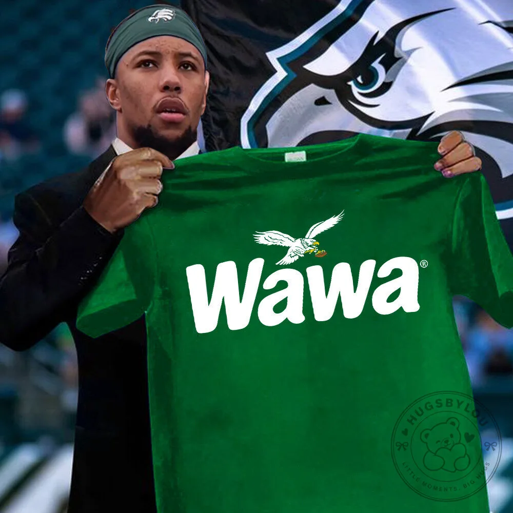 Philly Wawa Eagles Football Team Green T-Shirt