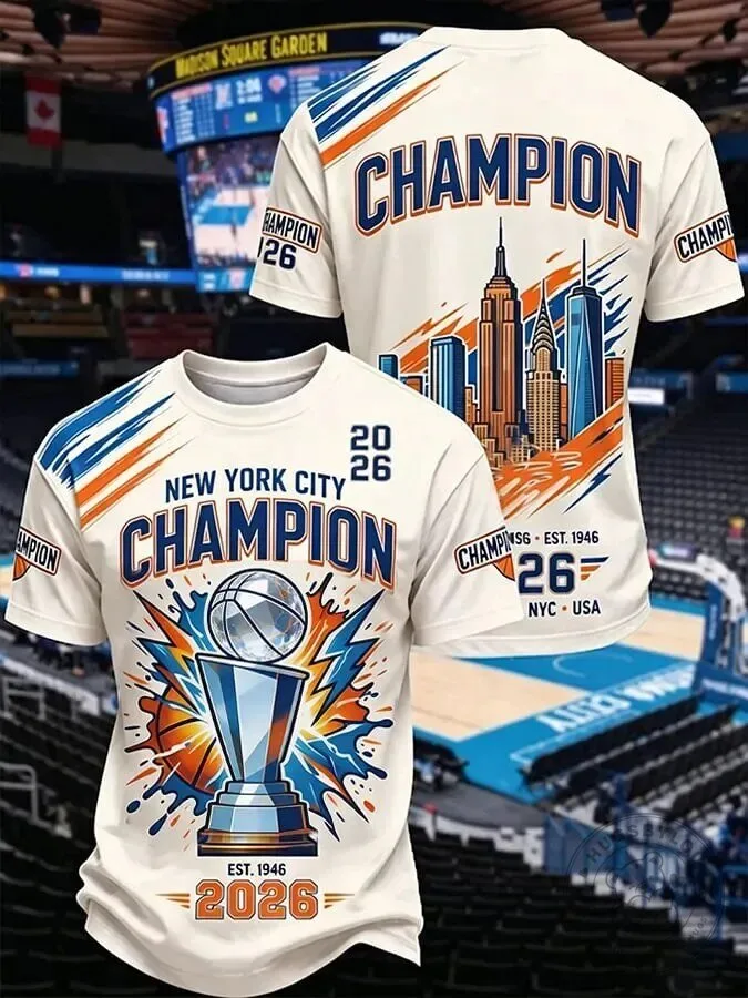 New York City Basketball Fan T-Shirt Champion 2026 Madison Square Garden
