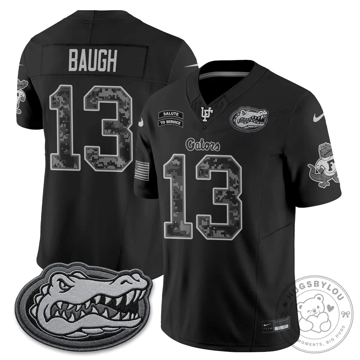 Florida Gators Salute to Service Number 13 Baugh Black Football Jersey 2 Florida Gators Salute to Service Number 13 Baugh Black Football Jersey