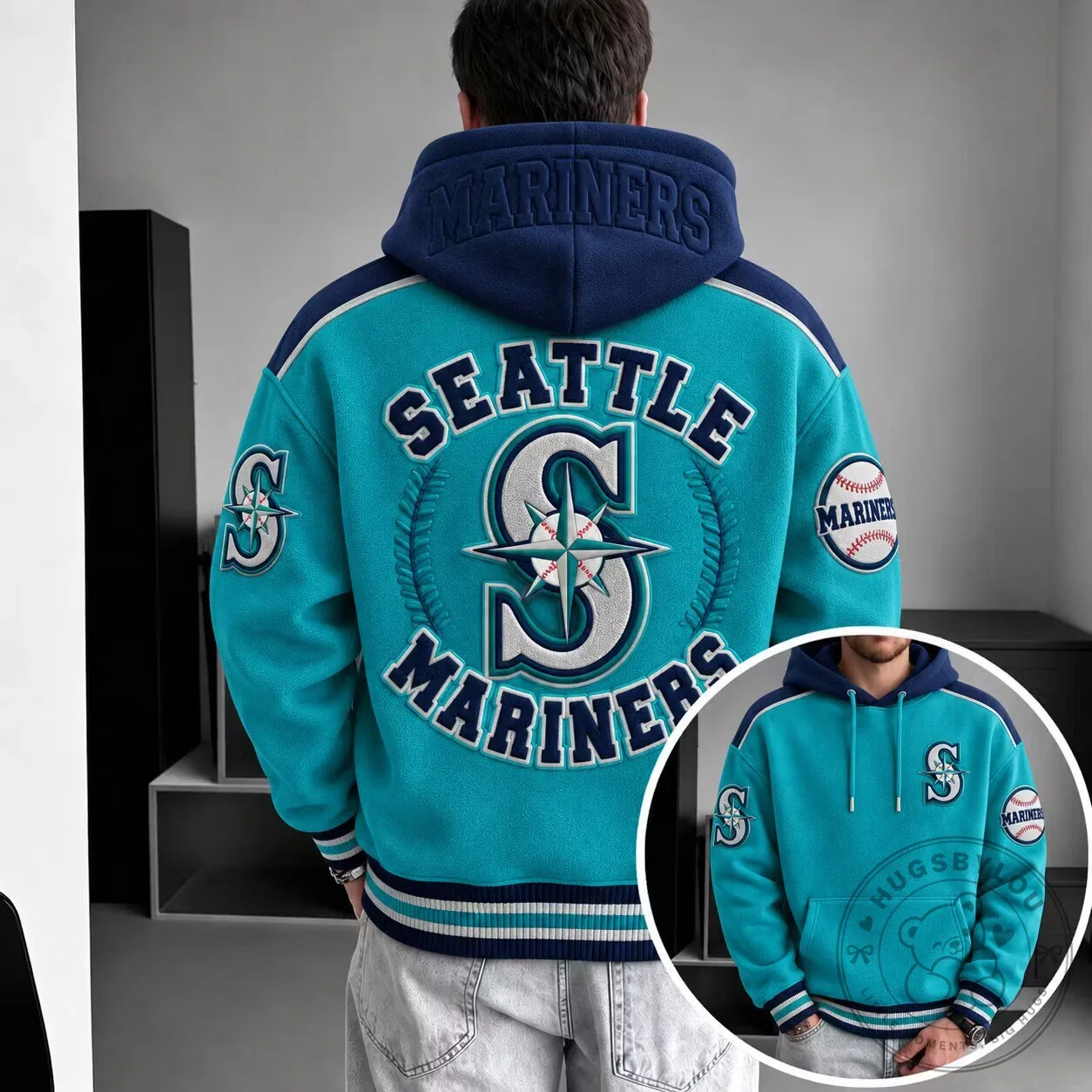 Seattle Mariners Major League Baseball Team Hoodie