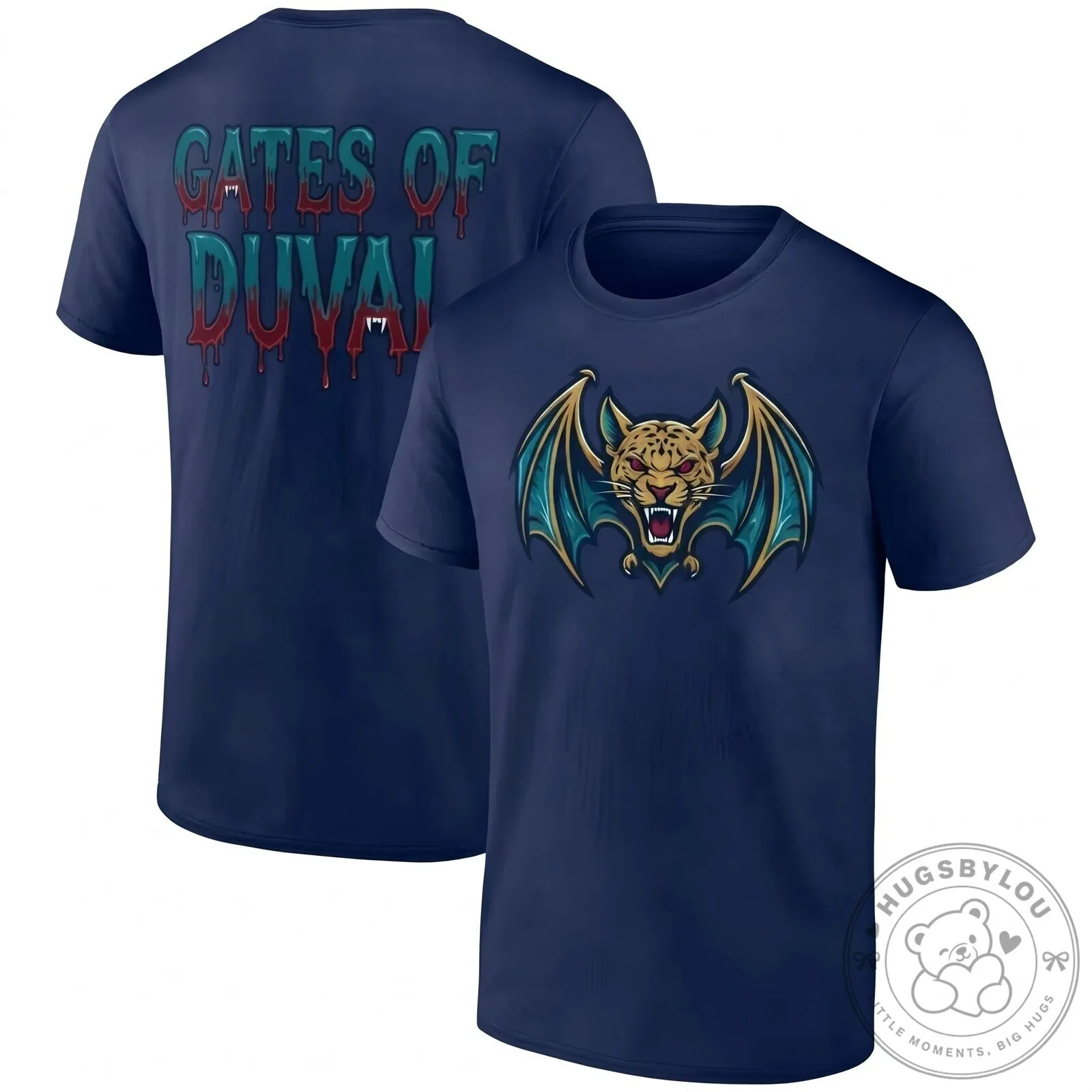 Jacksonville Jaguars Gates of Duval Halloween Black T-Shirt 10 Jacksonville Jaguars Gates of Duval Halloween Black T-Shirt