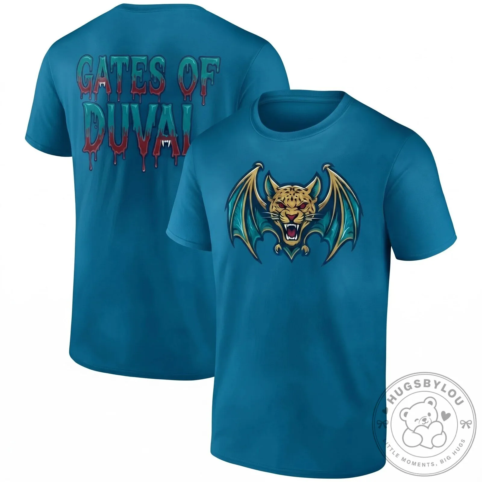 Jacksonville Jaguars Gates of Duval Halloween Black T-Shirt 13 Jacksonville Jaguars Gates of Duval Halloween Black T-Shirt