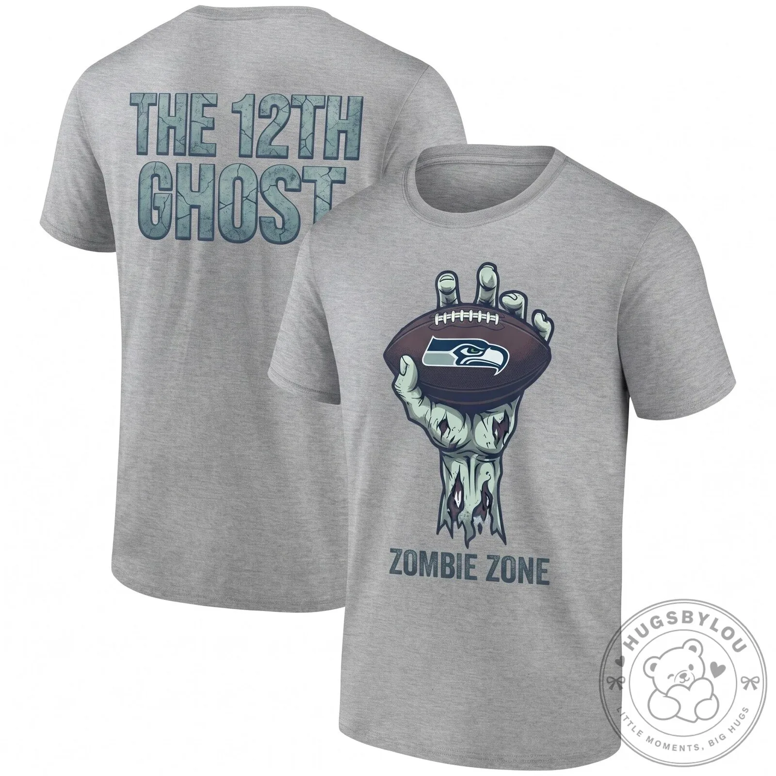 Seattle Seahawks Zombie Zone The 12th Ghost Halloween T-Shirt 13 Seattle Seahawks Zombie Zone The 12th Ghost Halloween T-Shirt