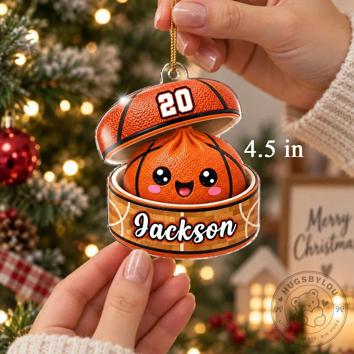 Personalized Basketball Dumpling Squishy Player Christmas Tree Ornament 14 Personalized Basketball Dumpling Squishy Player Christmas Tree Ornament