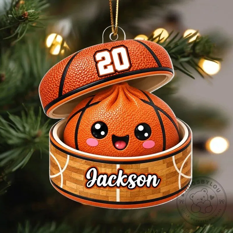 Personalized Basketball Dumpling Squishy Player Christmas Tree Ornament 18 Personalized Basketball Dumpling Squishy Player Christmas Tree Ornament