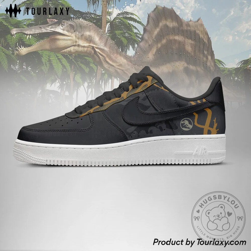 Jurassic Park Movie Logo Black Custom Printed Casual Sneakers 8 Jurassic Park Movie Logo Black Custom Printed Casual Sneakers