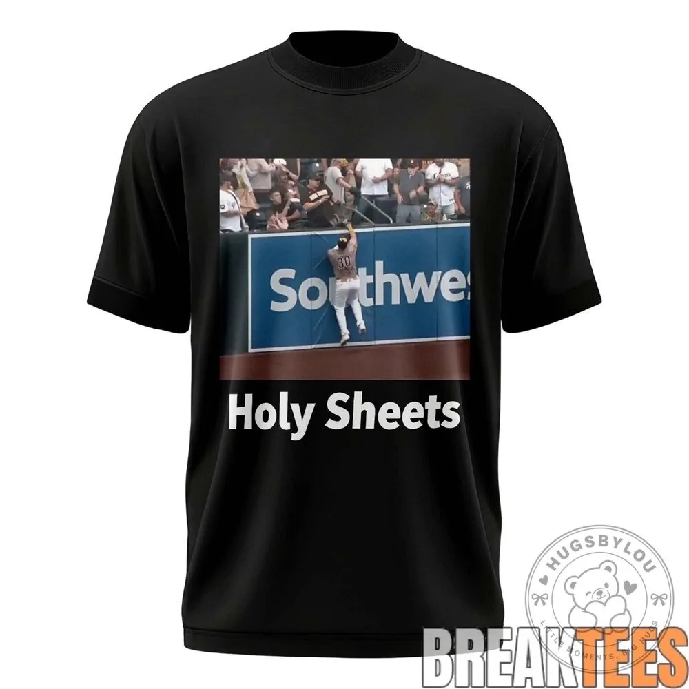 Gavin Sheets Holy Sheets Funny Baseball Meme Black T-Shirt 8 Gavin Sheets Holy Sheets Funny Baseball Meme Black T-Shirt