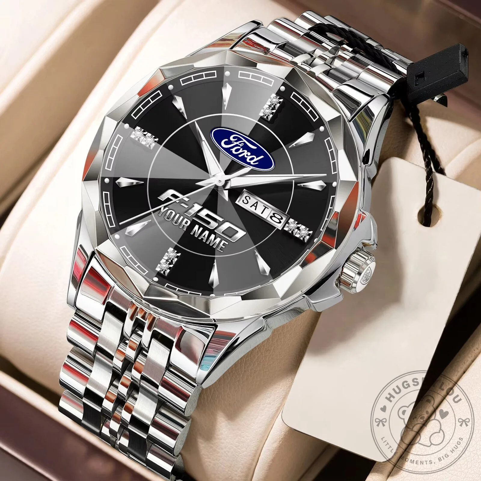 Ford F-150 Custom Name Elegant Design Stainless Steel Watch 18 Ford F-150 Custom Name Elegant Design Stainless Steel Watch