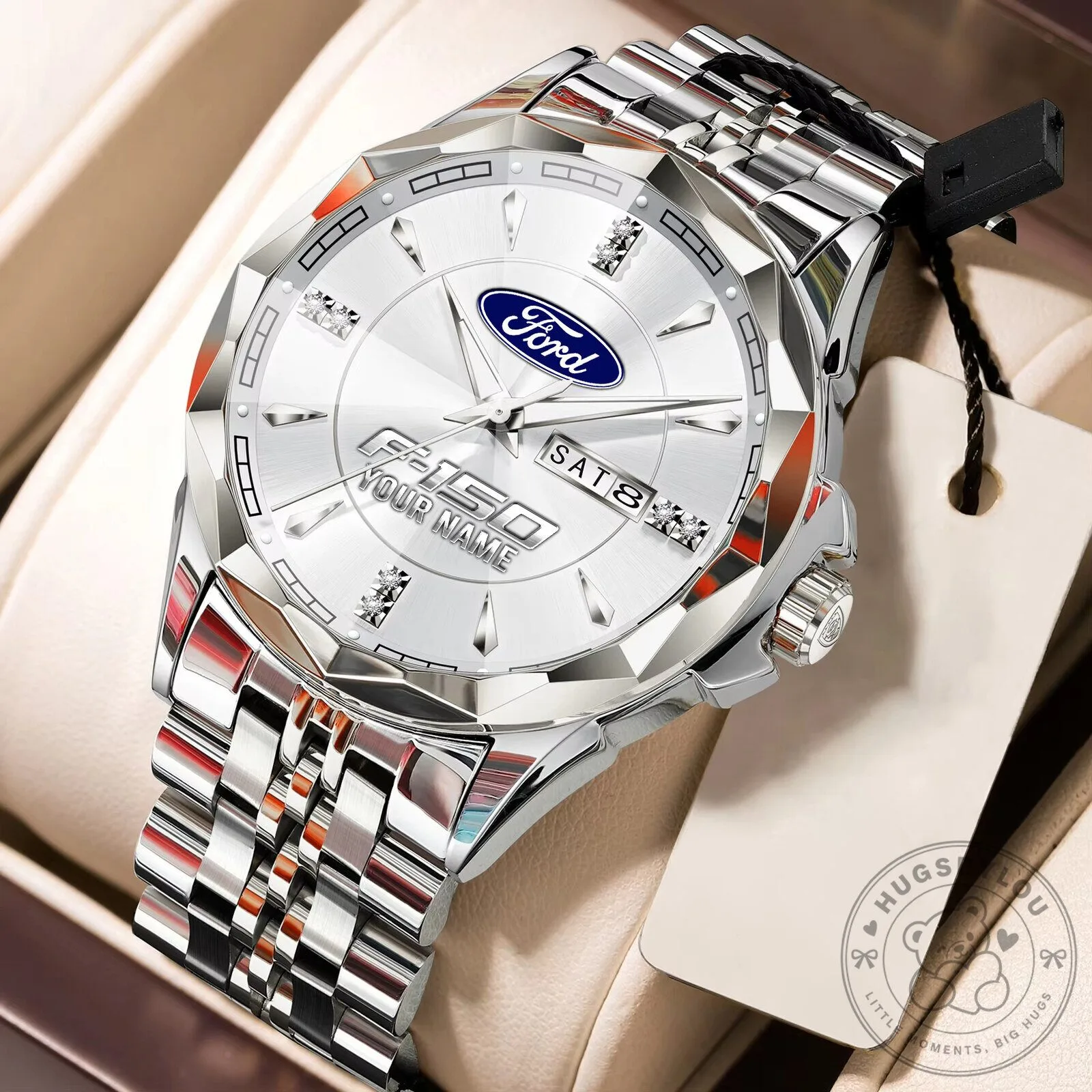 Ford F-150 Custom Name Elegant Design Stainless Steel Watch 19 Ford F-150 Custom Name Elegant Design Stainless Steel Watch