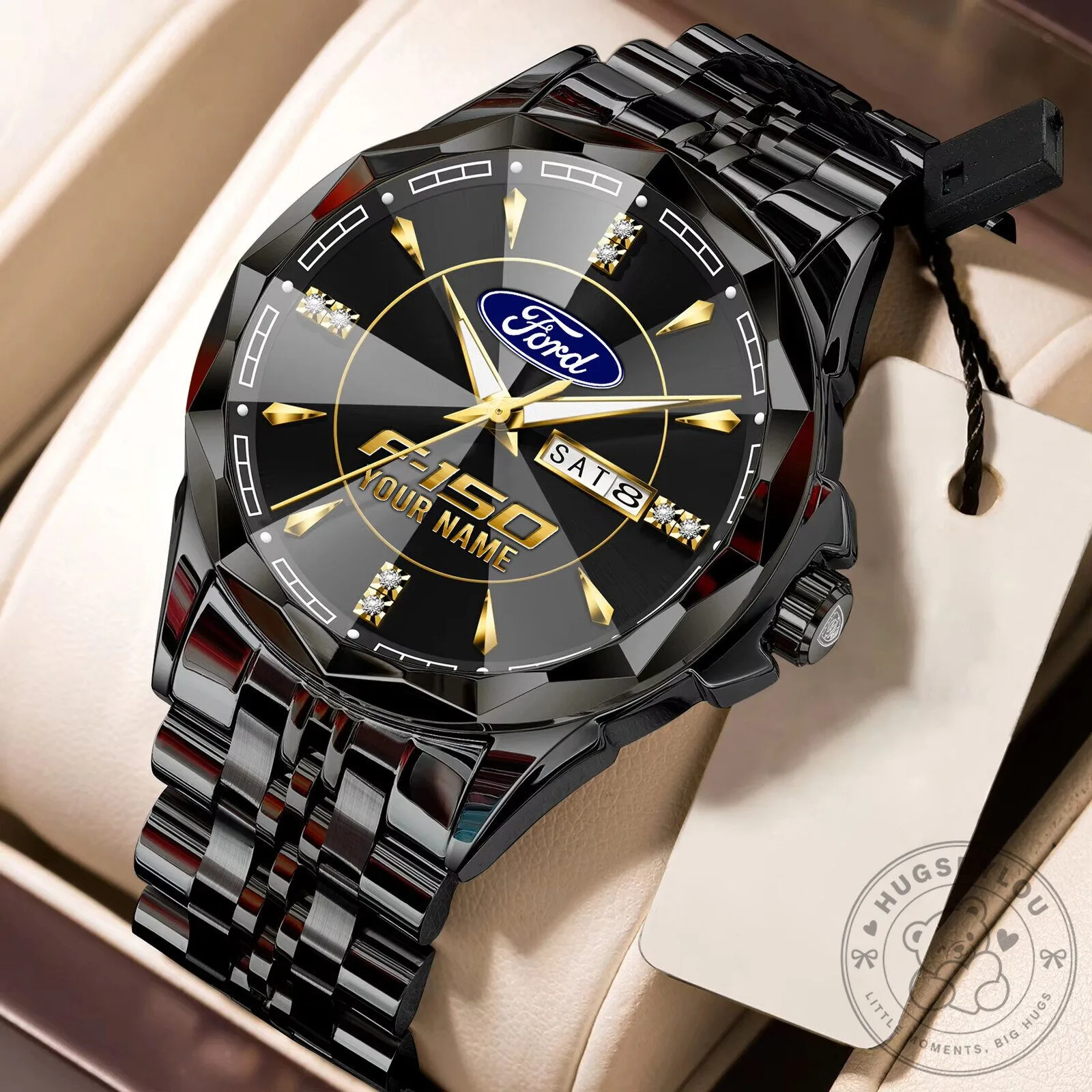 Ford F-150 Custom Name Elegant Design Stainless Steel Watch 20 Ford F-150 Custom Name Elegant Design Stainless Steel Watch