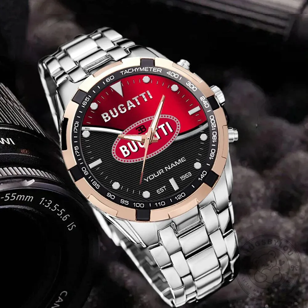 Elegant Fashion Stainless Steel Watch by Bugatti with Custom Name Design 15 Elegant Fashion Stainless Steel Watch by Bugatti with Custom Name Design
