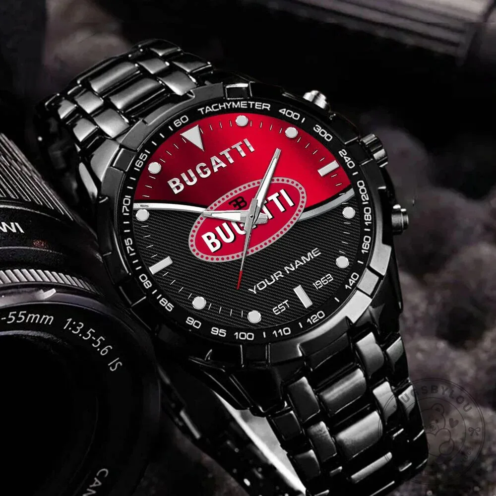 Elegant Fashion Stainless Steel Watch by Bugatti with Custom Name Design 16 Elegant Fashion Stainless Steel Watch by Bugatti with Custom Name Design