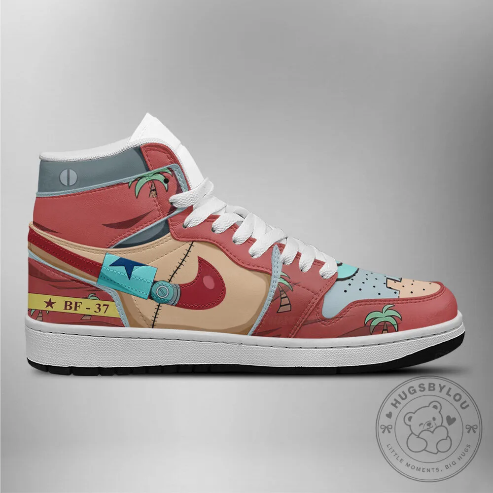 Franky One Piece Anime Character High Top Sneakers Custom Shoes 8 Franky One Piece Anime Character High Top Sneakers Custom Shoes