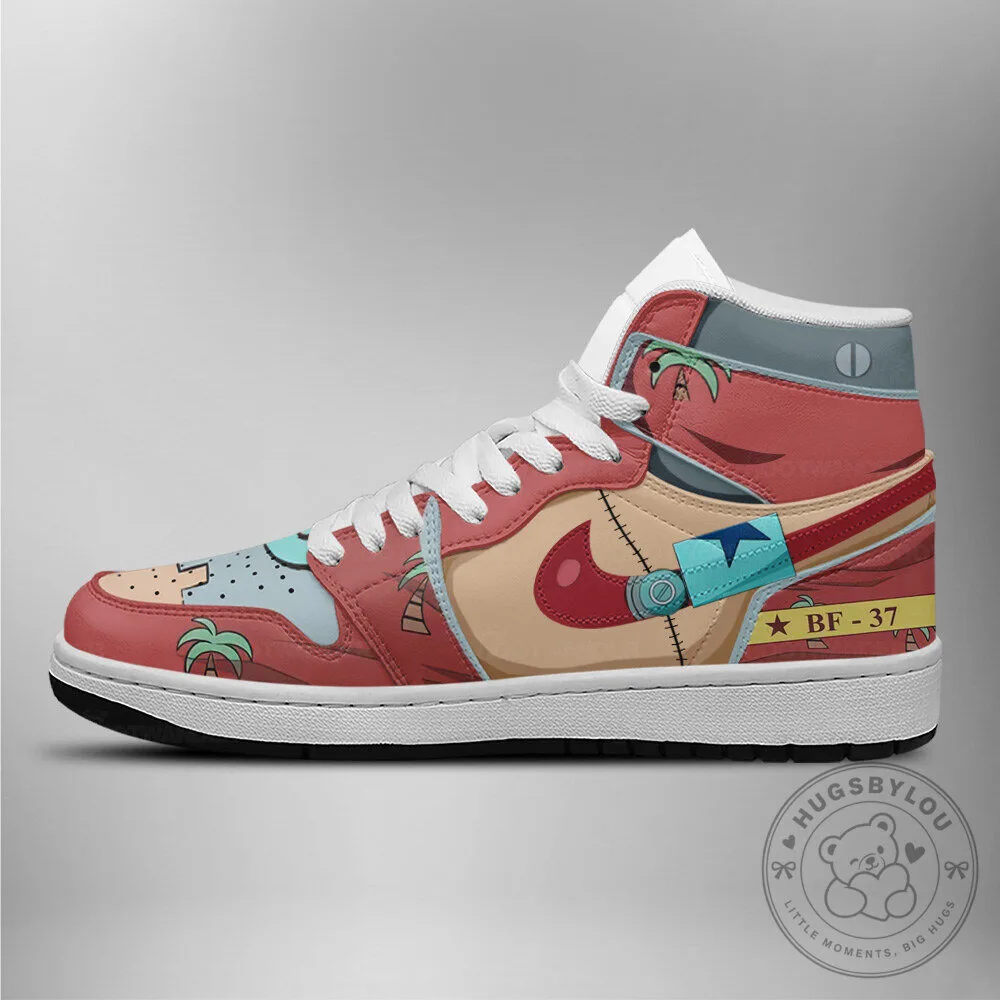 Franky One Piece Anime Character High Top Sneakers Custom Shoes 9 Franky One Piece Anime Character High Top Sneakers Custom Shoes