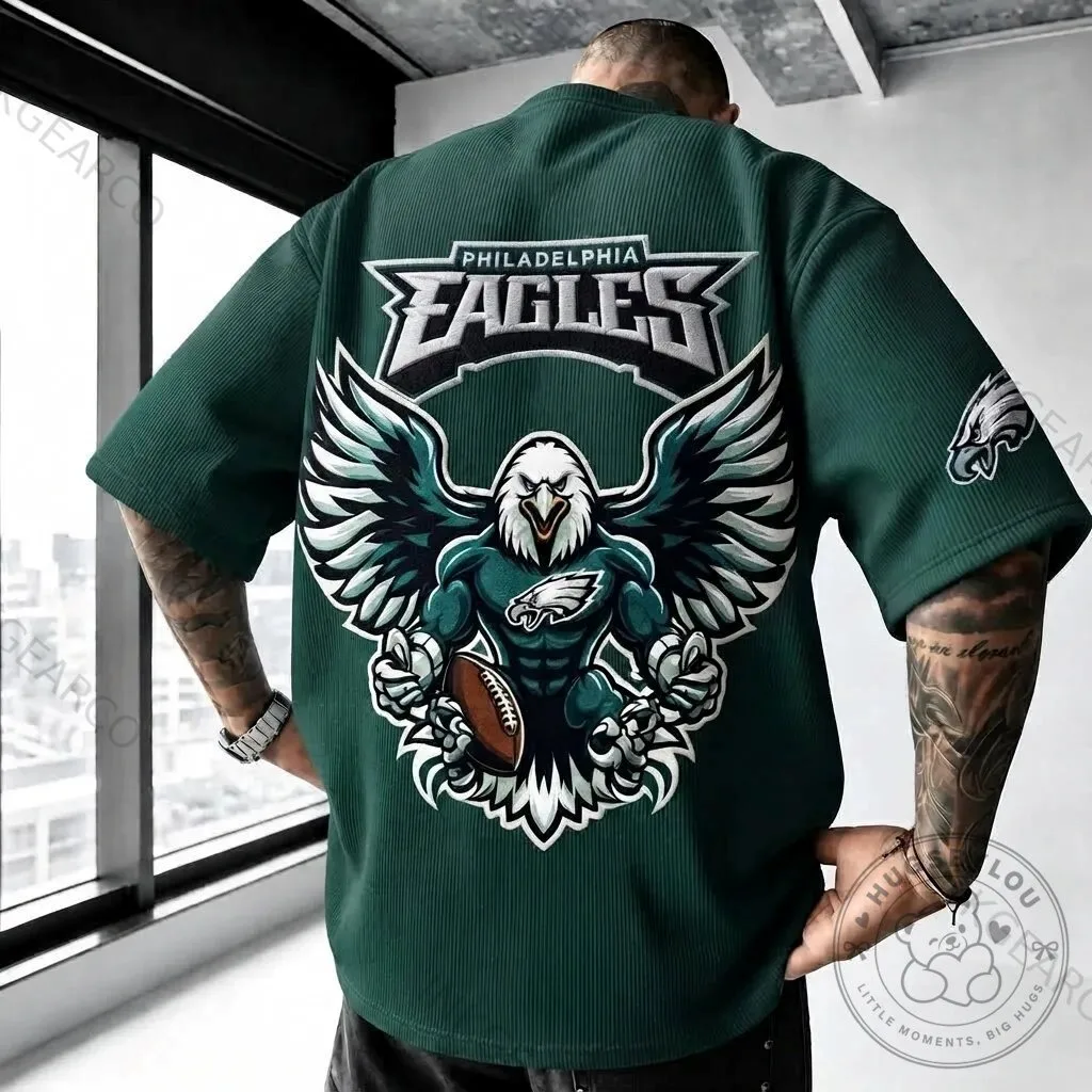 Philadelphia Eagles Football Team Logo Short Sleeve T-Shirt for Men