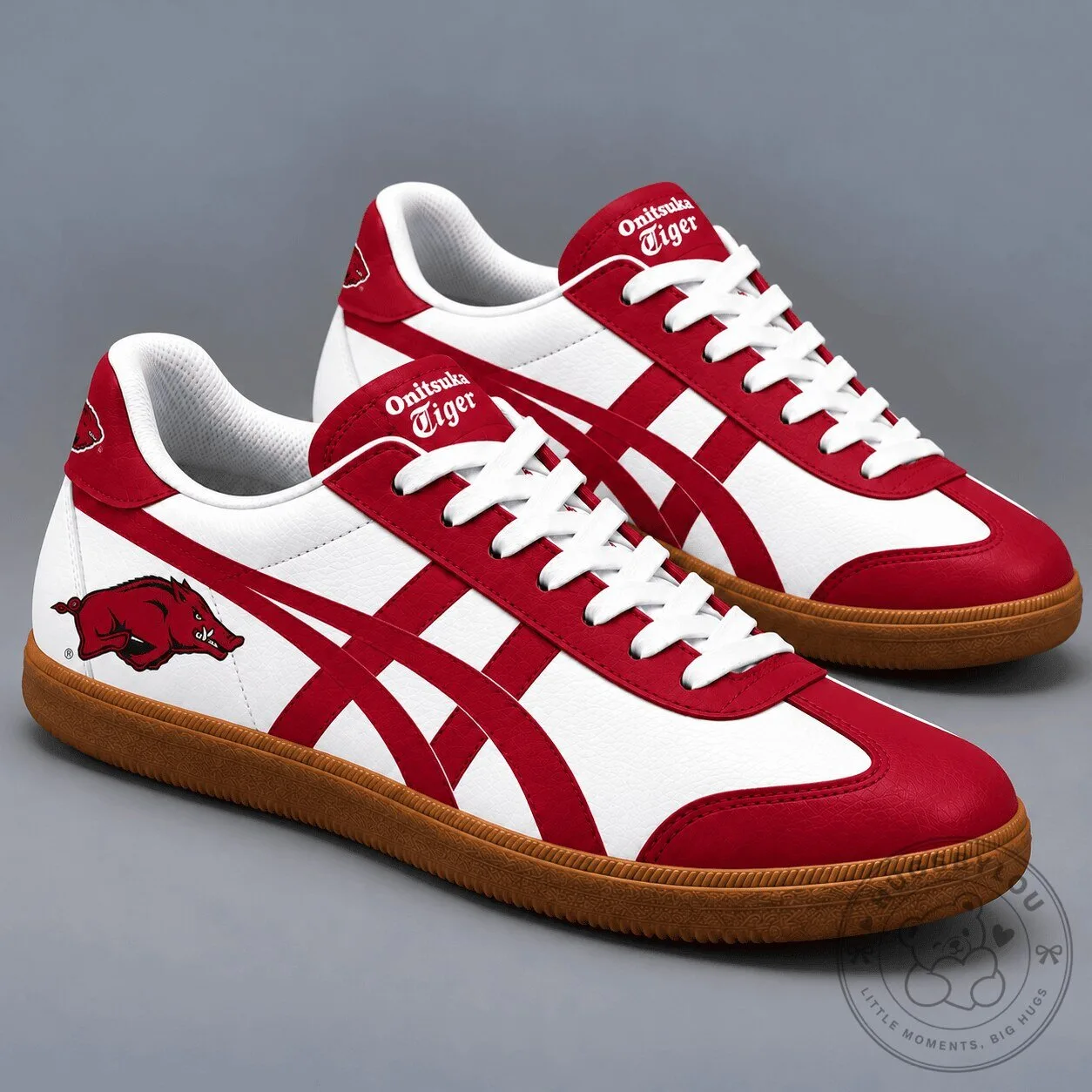 Arkansas Razorbacks NCAA Team Pride Onitsuka Tiger Shoes for Men and Women