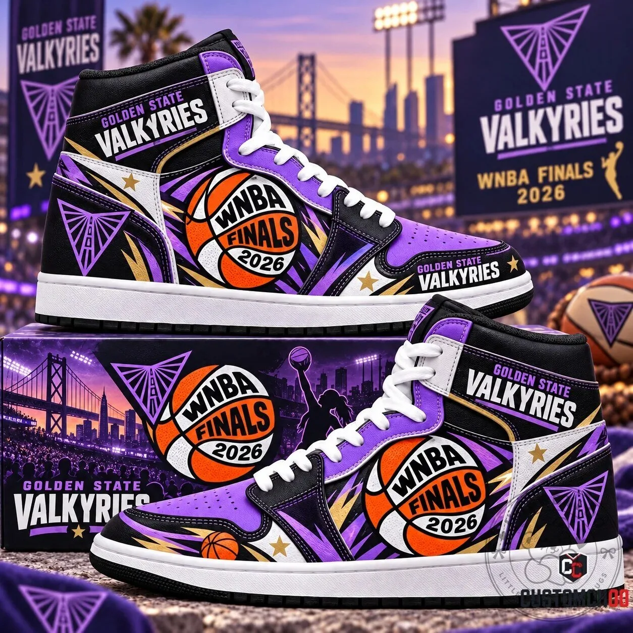 Golden State Valkyries WNBA Finals 2026 Gabby Williams Basketball High Top Shoes 7 Golden State Valkyries WNBA Finals 2026 Gabby Williams Basketball High Top Shoes