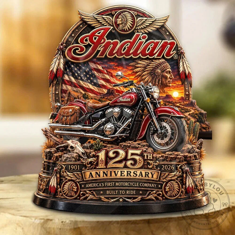Indian Motorcycle 125th Anniversary Commemorative Plaque