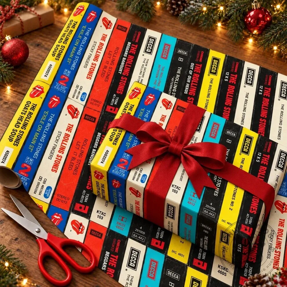 The Rolling Stones Album Covers Music Fan Gift Wrapping Paper