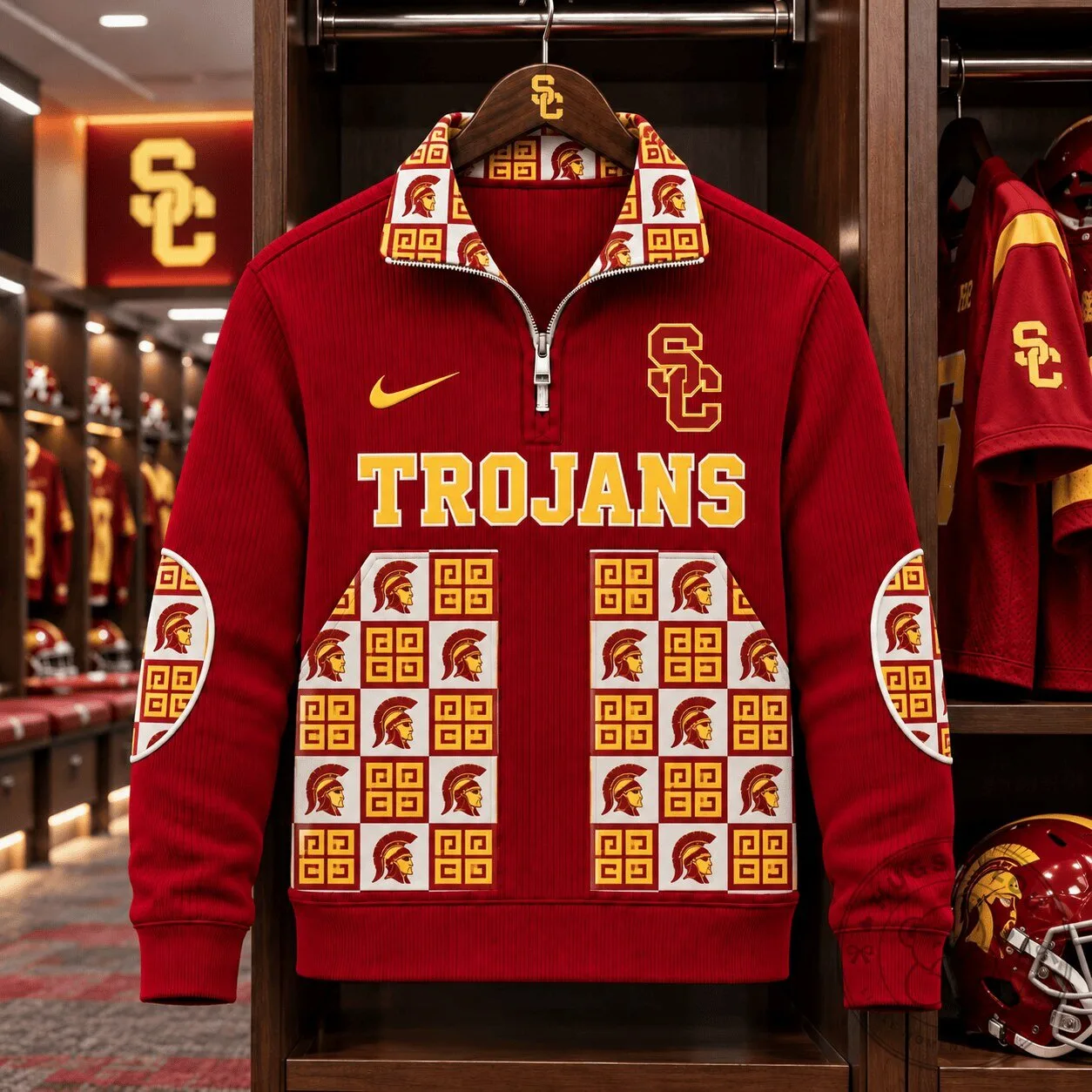 University of Southern California Trojans Quarter-Zip Fleece Sweatshirt