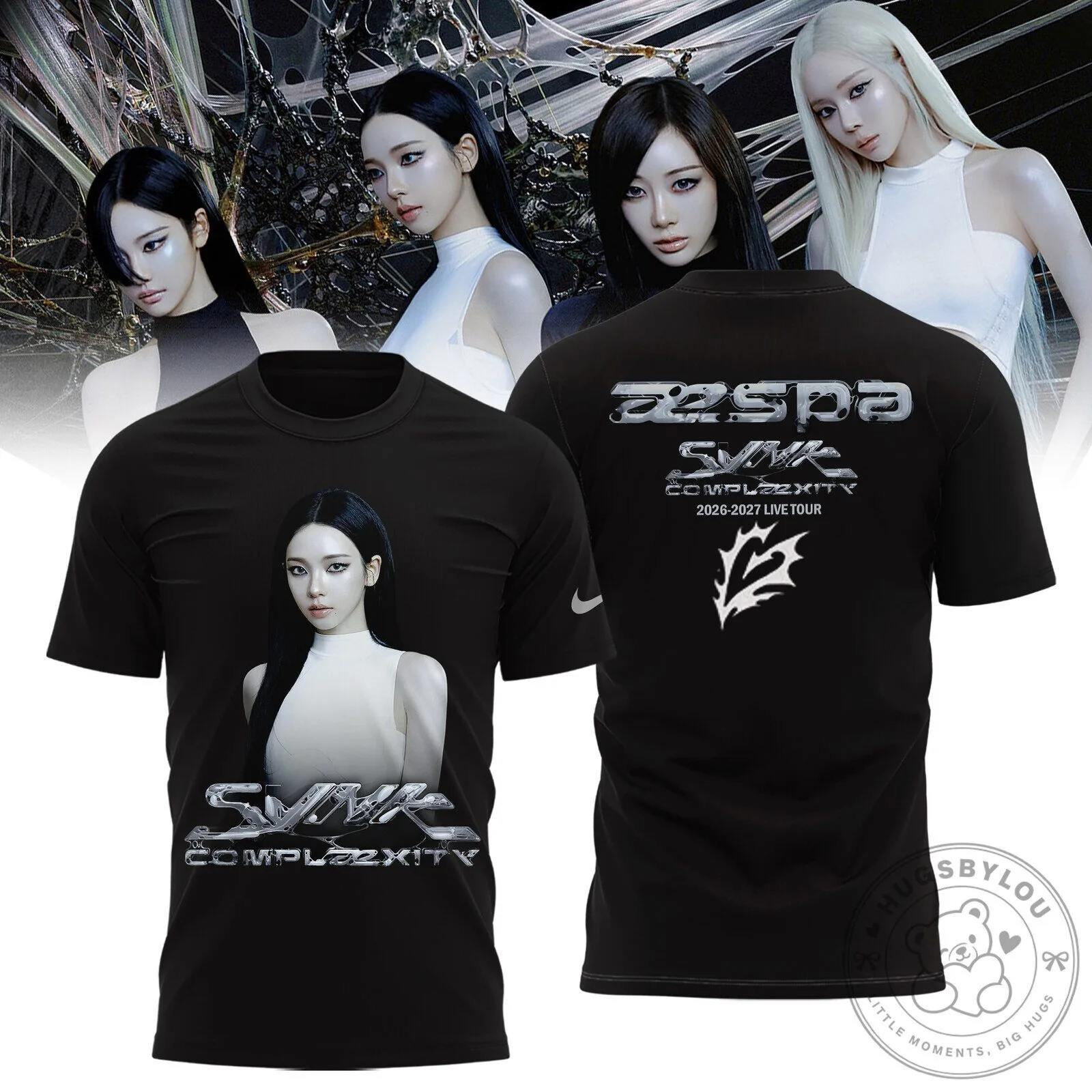 AESPA SYNK HYPER LINE World Tour 2026-2027 Karina K-Pop Group T-Shirt 5 AESPA SYNK HYPER LINE World Tour 2026-2027 Karina K-Pop Group T-Shirt