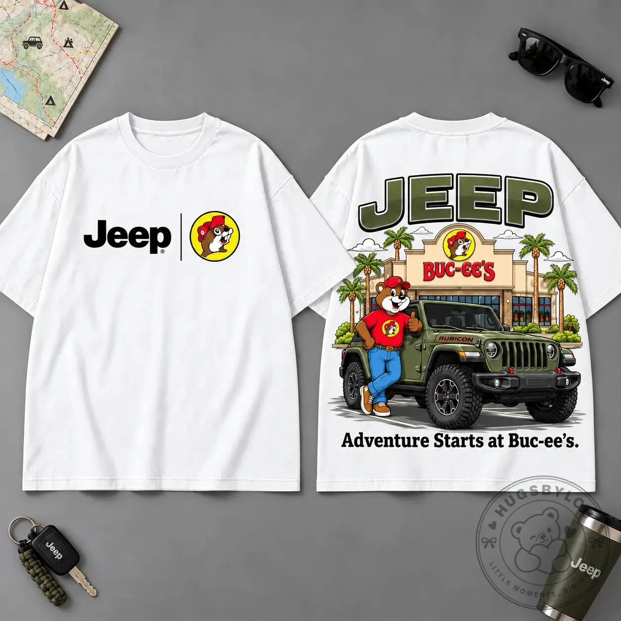 Jeep Buc-ee's Adventure Starts at Buc-ee's Black T-Shirt 10 Jeep Buc-ee