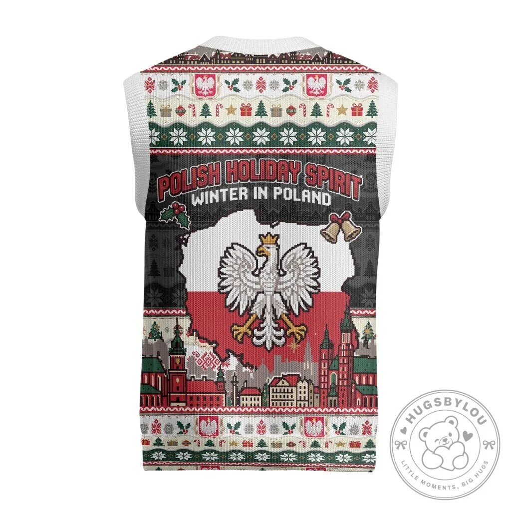 Wesołych Świąt Poland Christmas Ugly Sweater Vest Santa Claus 10 Wesołych Świąt Poland Christmas Ugly Sweater Vest Santa Claus