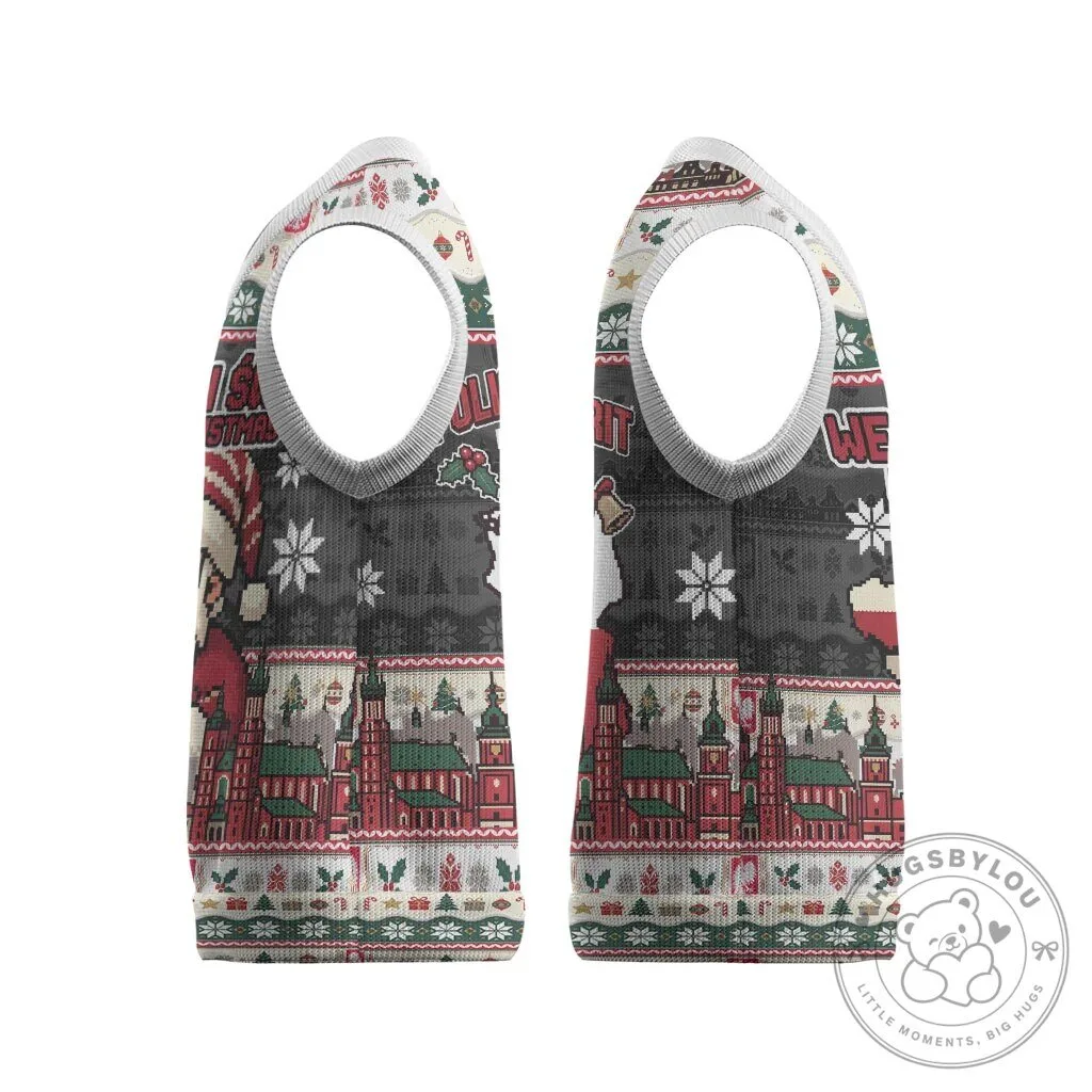 Wesołych Świąt Poland Christmas Ugly Sweater Vest Santa Claus 11 Wesołych Świąt Poland Christmas Ugly Sweater Vest Santa Claus
