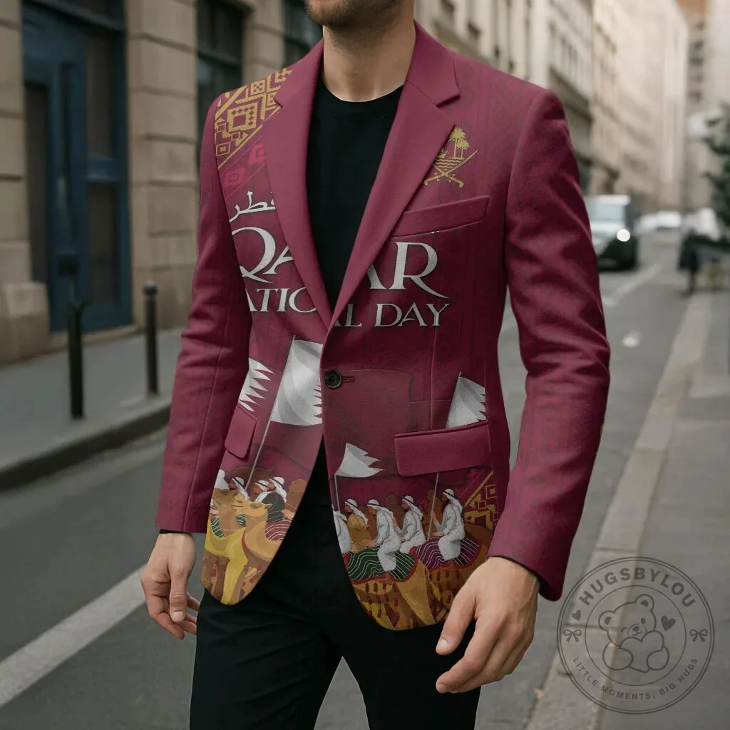 Qatar National Day Celebration Arabian Peninsula Camel Parade Blazer Jacket 15 Qatar National Day Celebration Arabian Peninsula Camel Parade Blazer Jacket