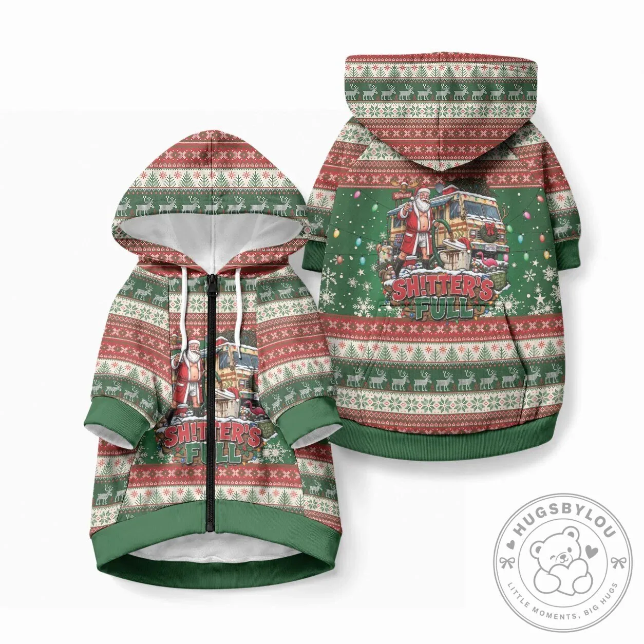 Christmas Vacation Shitter Was Full Ugly Sweater Pet Dog Hoodie 12 Christmas Vacation Shitter Was Full Ugly Sweater Pet Dog Hoodie