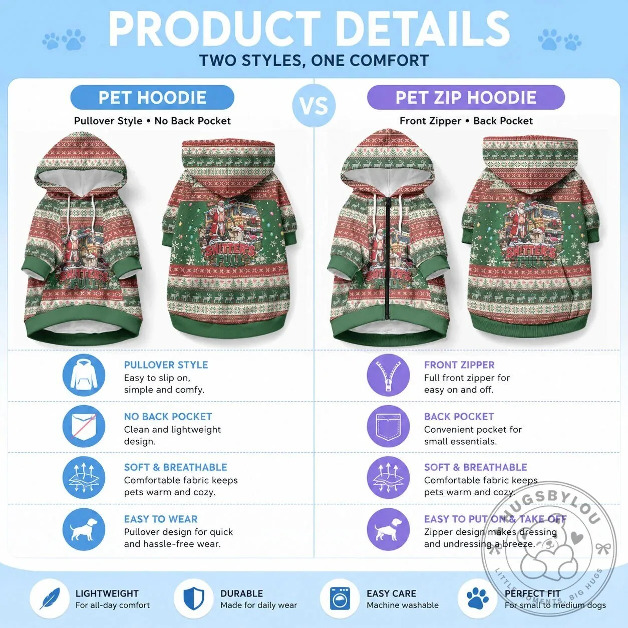 Christmas Vacation Shitter Was Full Ugly Sweater Pet Dog Hoodie 13 Christmas Vacation Shitter Was Full Ugly Sweater Pet Dog Hoodie