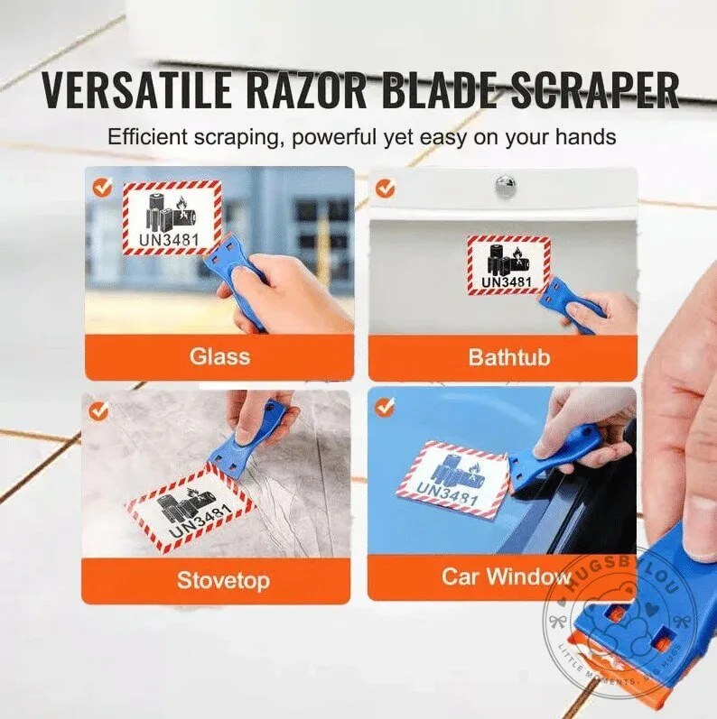 Versatile Razor Blade Scraper with Replacement Blades 10 Versatile Razor Blade Scraper with Replacement Blades