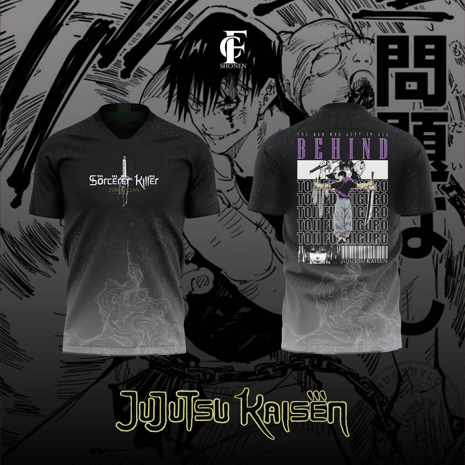 Jujutsu Kaisen Toji Fushiguro Sorcerer Killer Anime Jersey