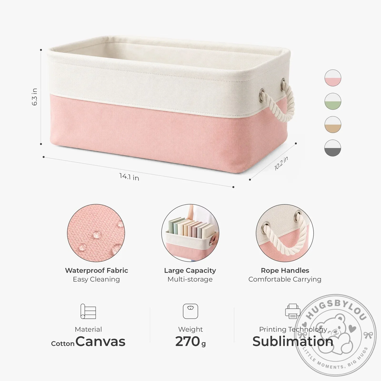 Personalized Kids Science Storage Basket with Custom Name for Children 8 Personalized Kids Science Storage Basket with Custom Name for Children