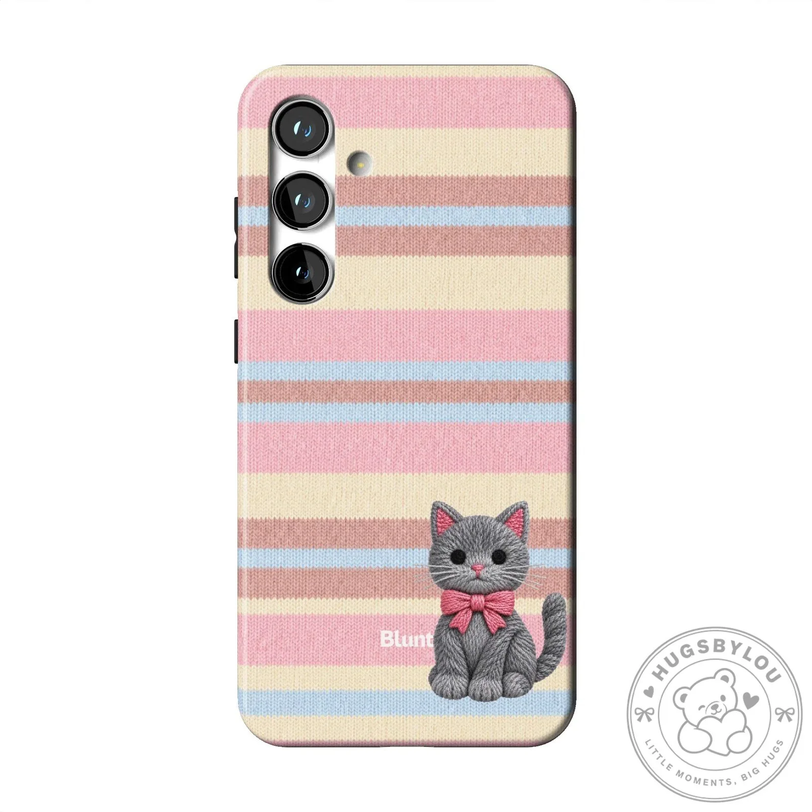 Cute Gray Kitten Pink Striped Pattern Samsung Galaxy Phone Case 24 Cute Gray Kitten Pink Striped Pattern Samsung Galaxy Phone Case