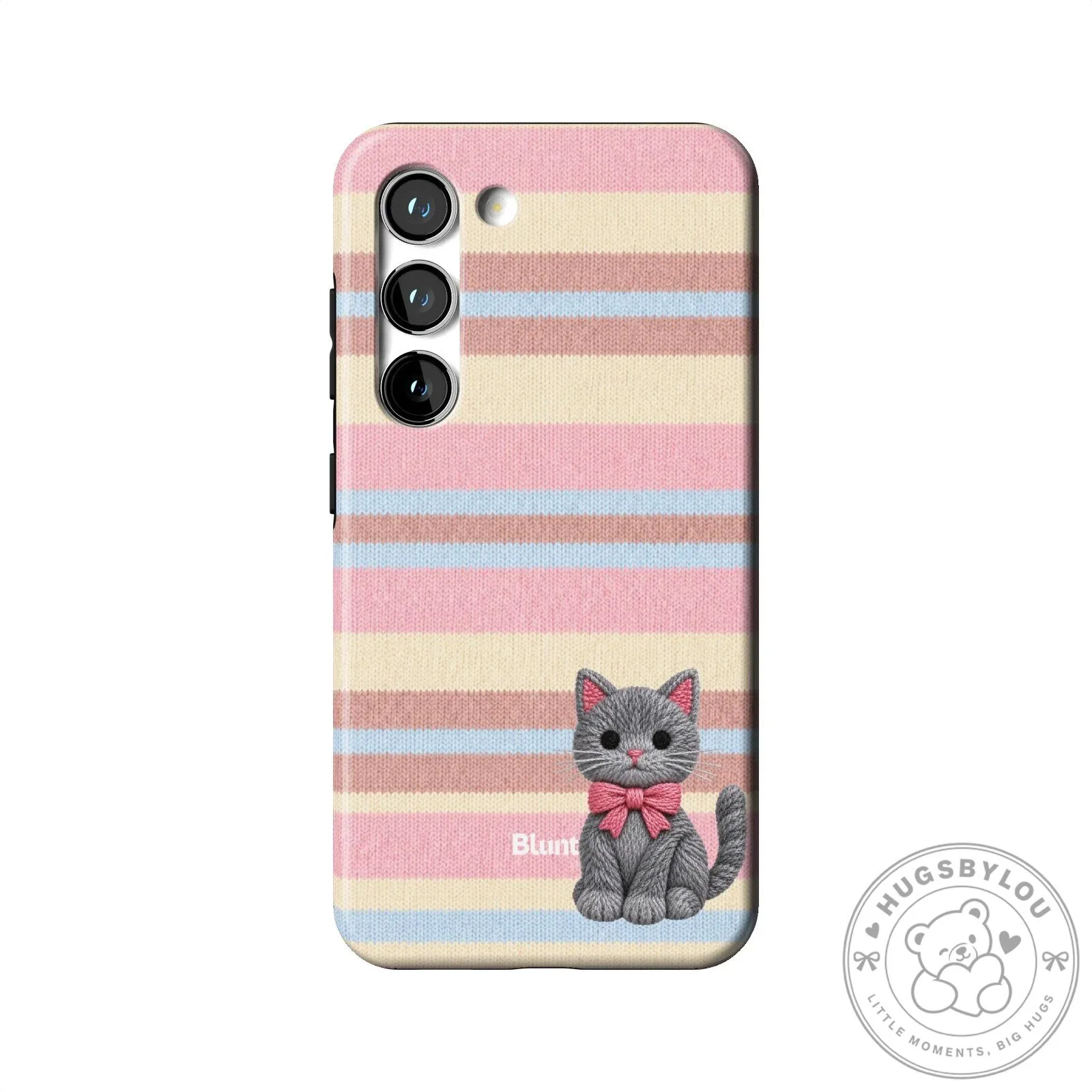 Cute Gray Kitten Pink Striped Pattern Samsung Galaxy Phone Case 26 Cute Gray Kitten Pink Striped Pattern Samsung Galaxy Phone Case