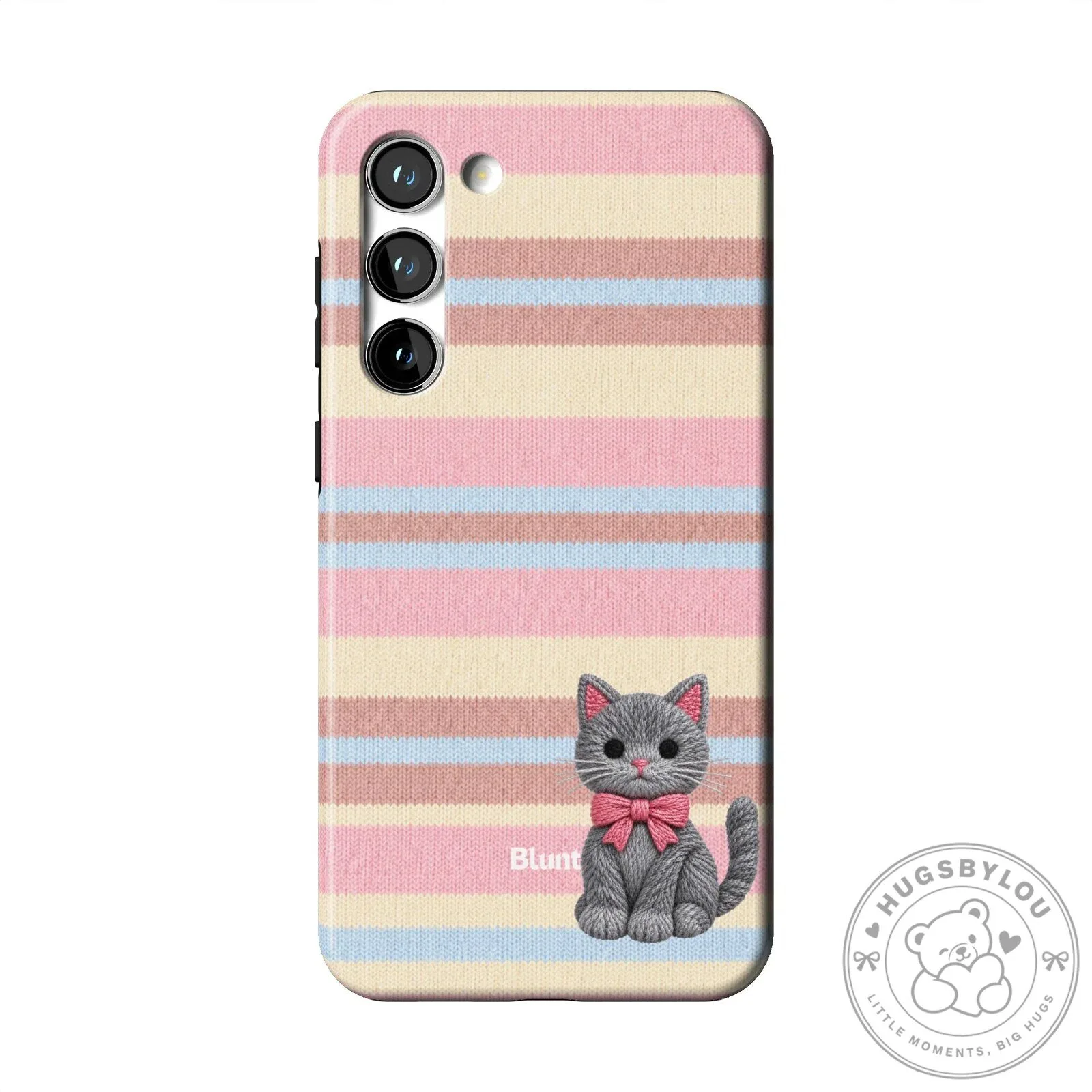 Cute Gray Kitten Pink Striped Pattern Samsung Galaxy Phone Case 27 Cute Gray Kitten Pink Striped Pattern Samsung Galaxy Phone Case