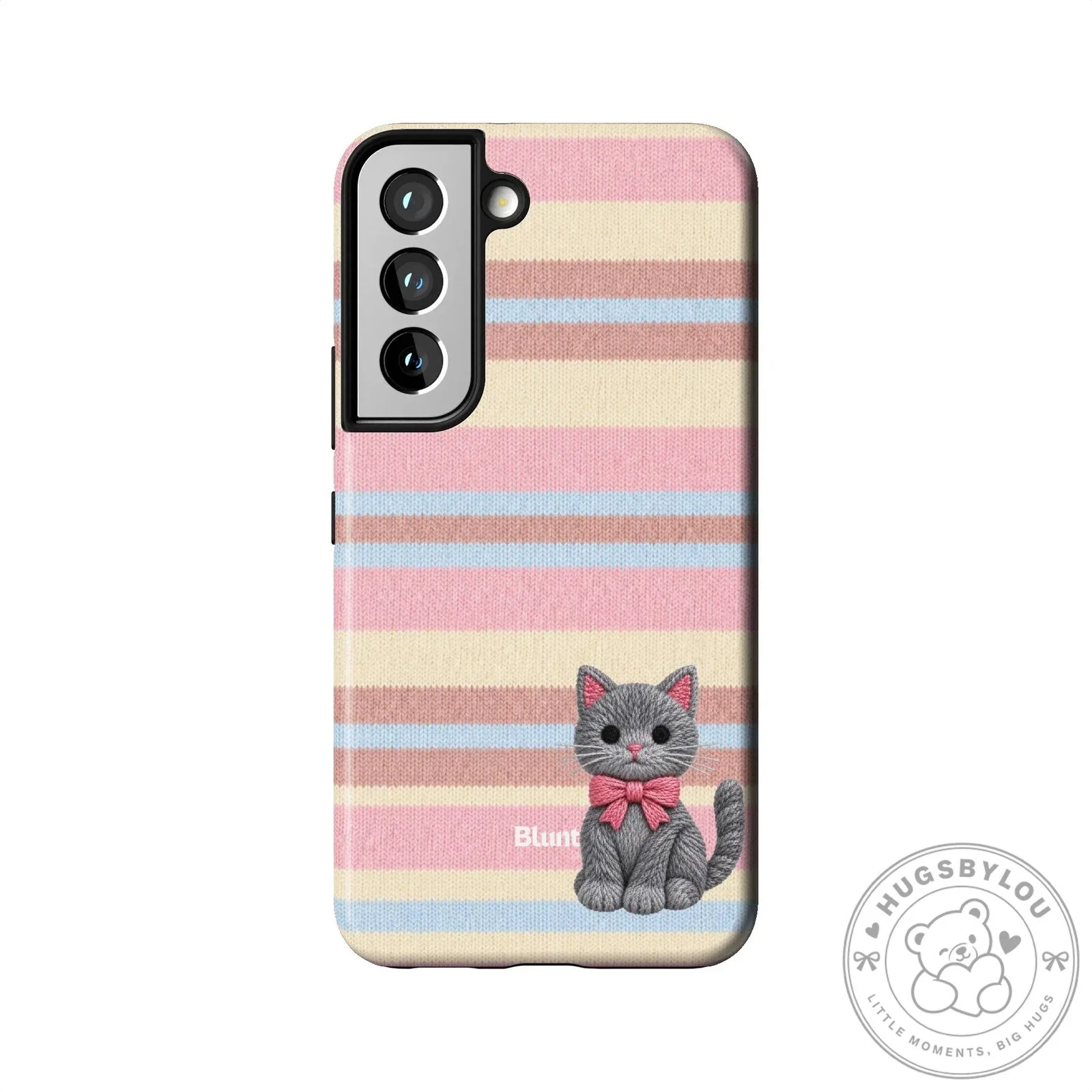 Cute Gray Kitten Pink Striped Pattern Samsung Galaxy Phone Case 29 Cute Gray Kitten Pink Striped Pattern Samsung Galaxy Phone Case