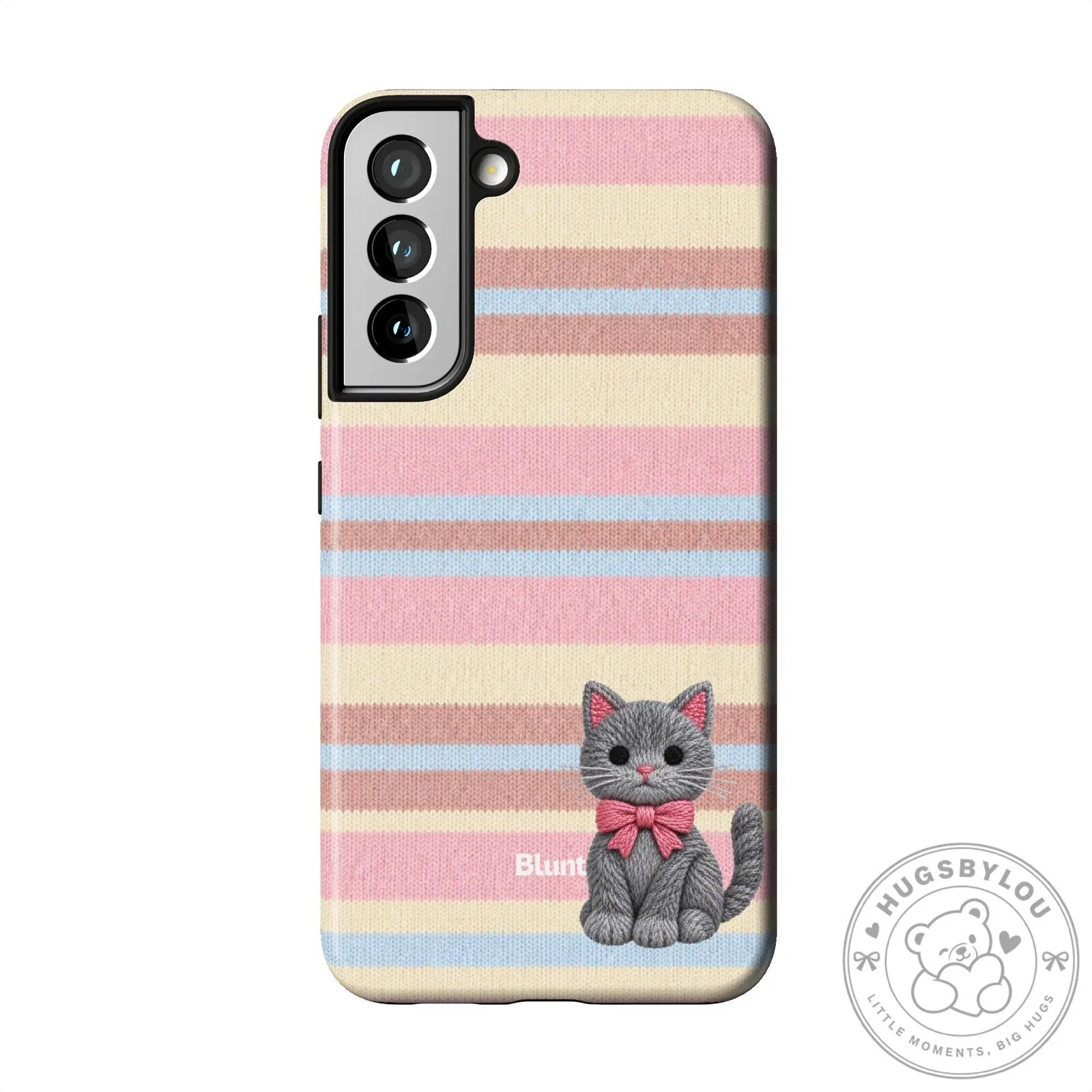 Cute Gray Kitten Pink Striped Pattern Samsung Galaxy Phone Case 30 Cute Gray Kitten Pink Striped Pattern Samsung Galaxy Phone Case
