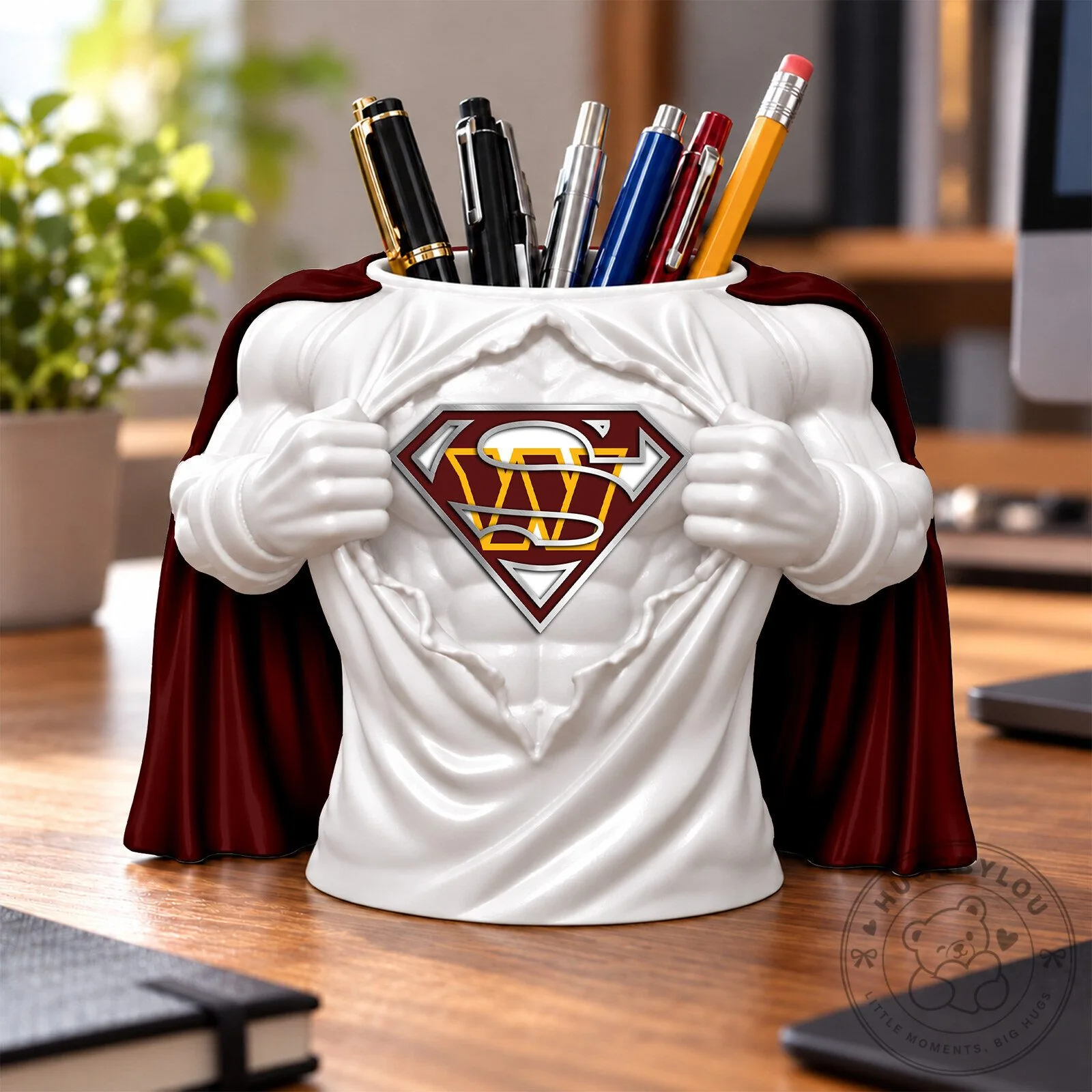 Washington Commanders Superman Logo Pen Holder Desk Organizer