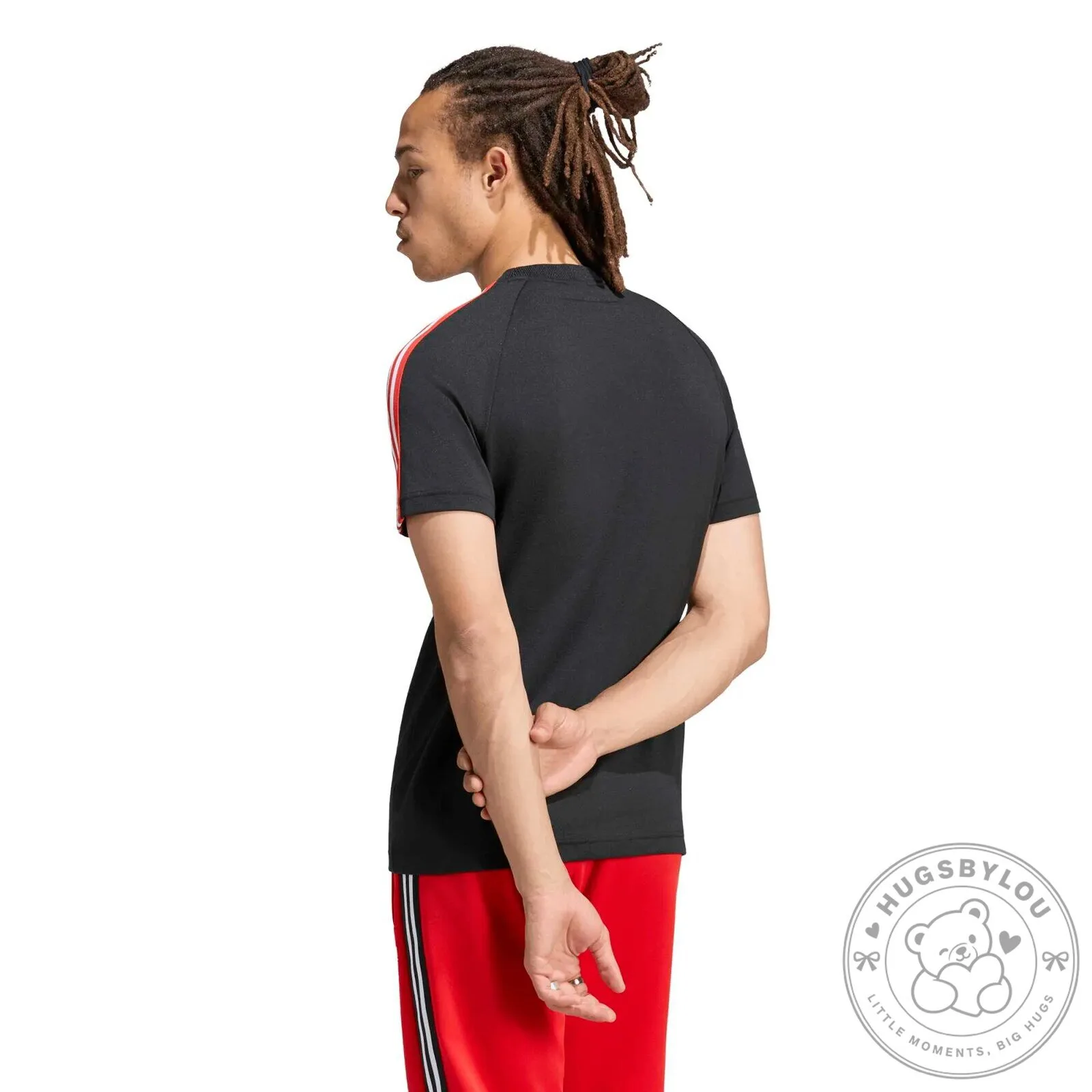 Flamengo Adidas Originals Trefoil Black Red White Stripes Fan T-Shirt 9 Flamengo Adidas Originals Trefoil Black Red White Stripes Fan T-Shirt