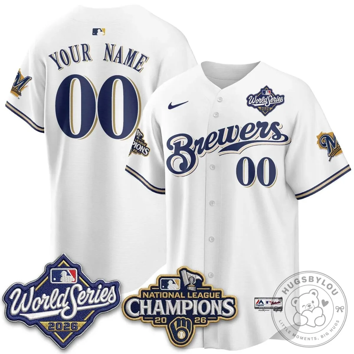 Custom Baseball Jersey for Milwaukee Brewers - 2026 World Series Champions Edition