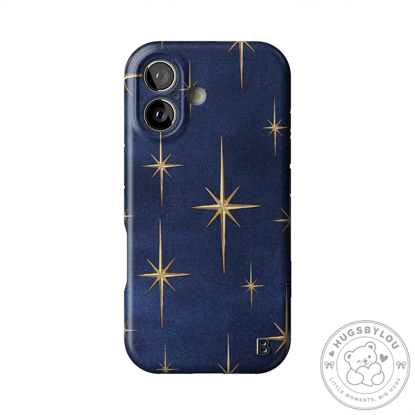 Elegant Gold Starburst Pattern on Navy Blue Background iPhone Case 11 Elegant Gold Starburst Pattern on Navy Blue Background iPhone Case